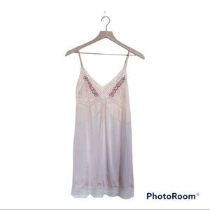 STELLA MCCARTNEY Silk Spaghetti Strap Night Gown Pink Size Small